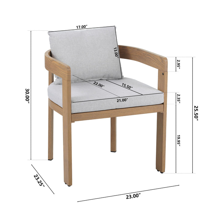Elko Janiyah - Outdoor Patio Dining Set Dining Chairs And Dining Table