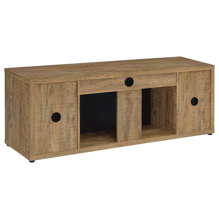 Lodi - 2 Door Fireplace TV Stand - Mango Color