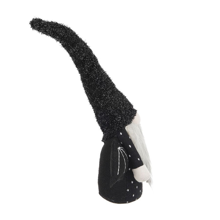 Gnome With Wings Decor, For Halloween Decor - Black White