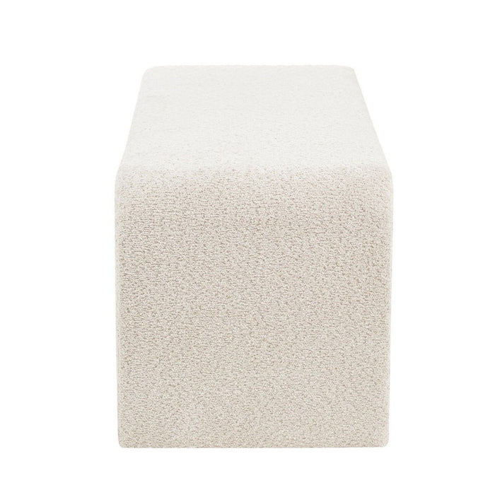 Modern Waterfall Bench - Cream