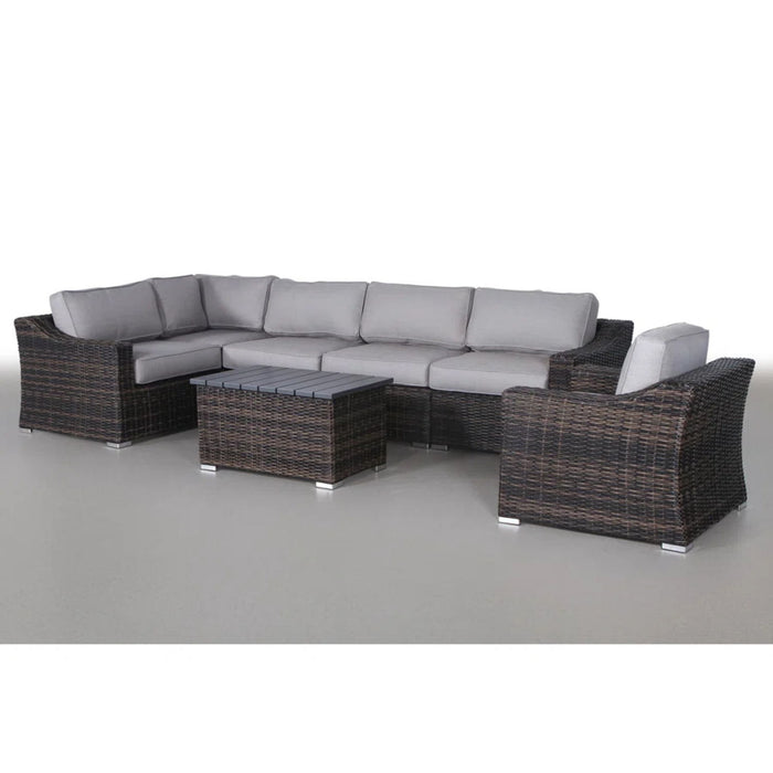 Stylish Sofa Seating Group With Cushions Perfect For Outdoor Gatherings