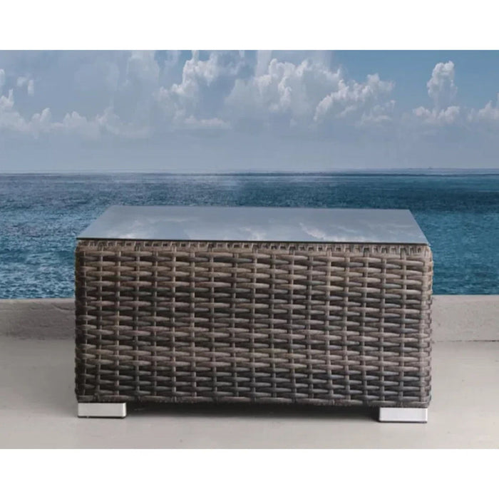 Seating Set With Cushions Handcrafted Wicker Design