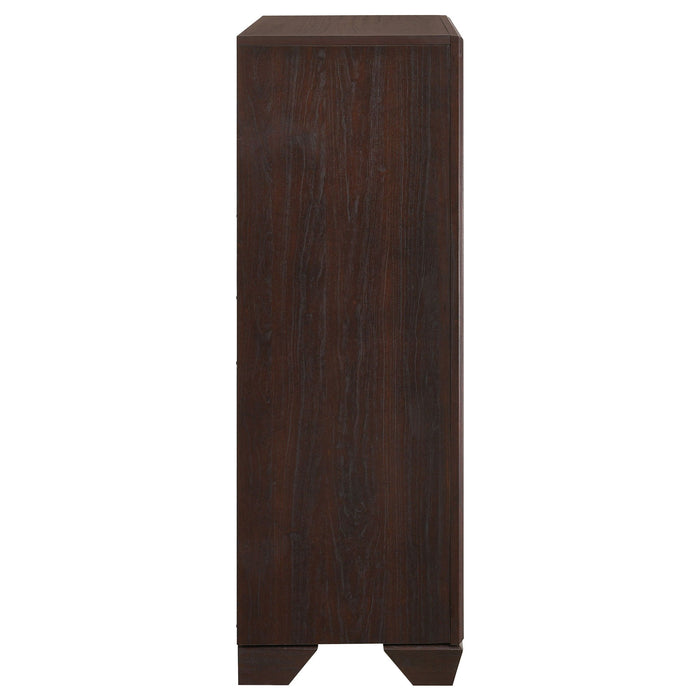 Hadfield - 5 Drawer Chest In Rich - Dark Brown