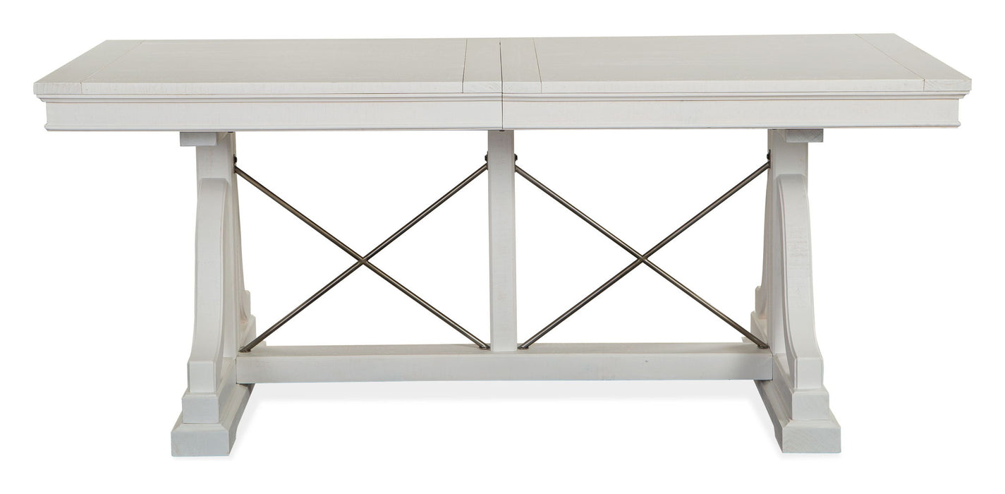 Heron Cove - Trestle Dining Table - Chalk White
