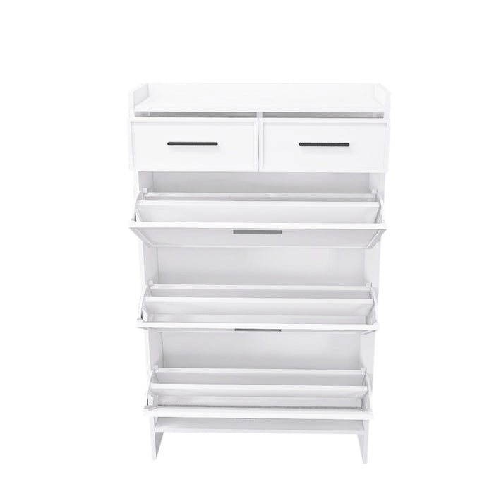 3 Doors Shoe Cabinet With 2 Drawers