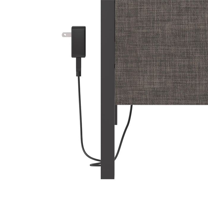 Paloma - Twin Bed With Dual USB Port - Linen