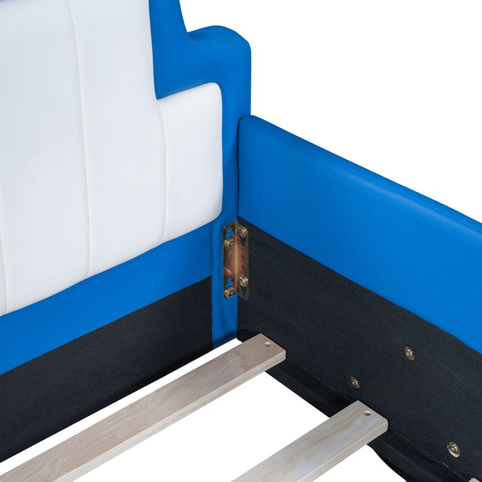 Race Car Shaped Platform Bed With Wheels