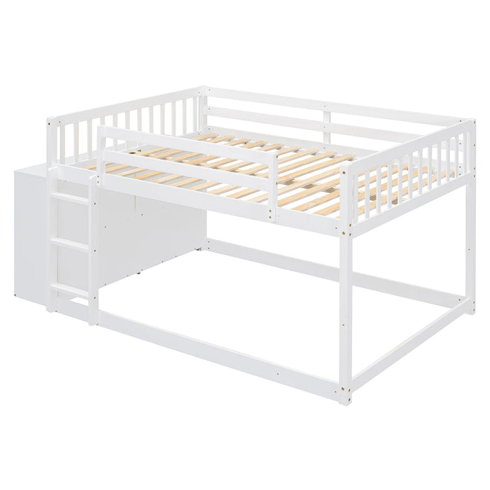 Bunk Bed With 4 Drawers And 3 Shelves