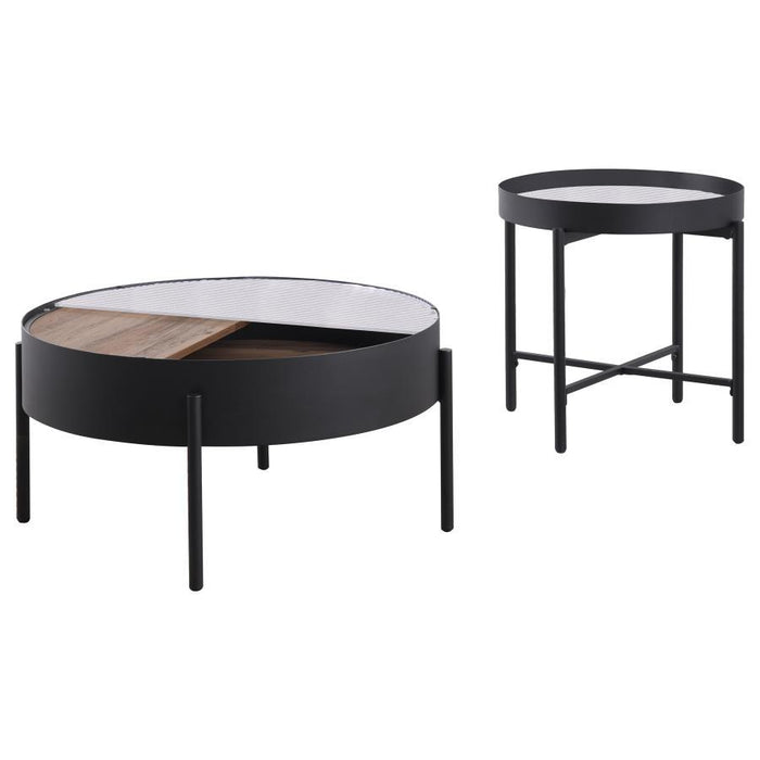 Ozella - Round Coffee Table Set