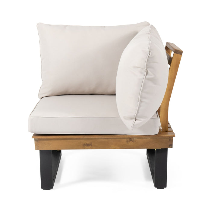 Sebastian - Corner Chair, Coffee Table - Beige