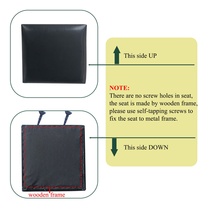 Elegant Bar Stool Set With Backrest And Footrest, Counter Height (Set of 2)