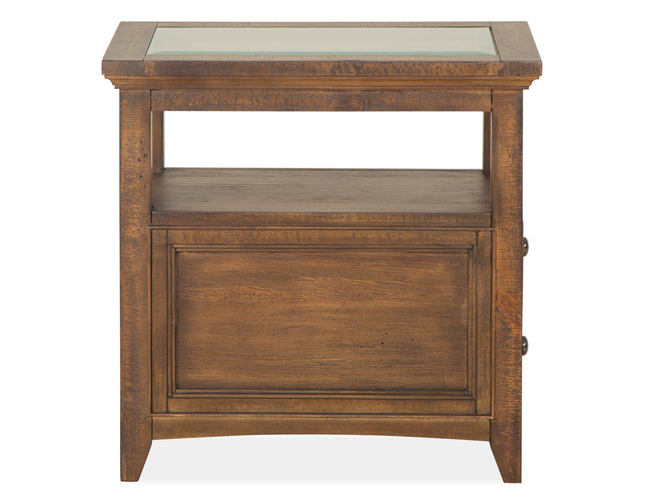 Bay Creek - Chairside End Table - Toasted Nutmeg