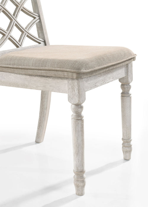 Havanna - Wide Chair With Cushion (Set of 2) - Off White