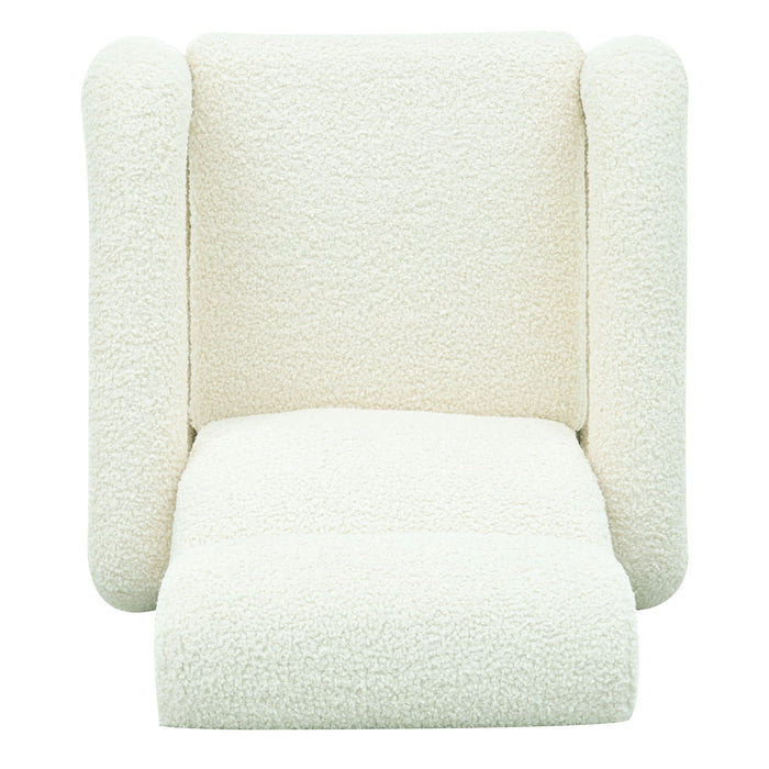 Push Back Recliner Armchair Upholstered Recliner Chair Single Sofa With Adjustable Backrest