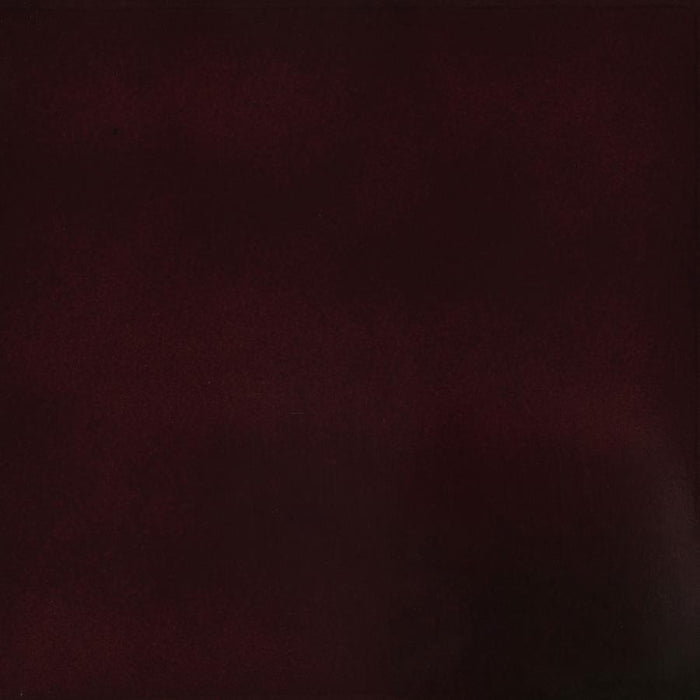 Edite - Round Marble Top Accent Side Table - Merlot