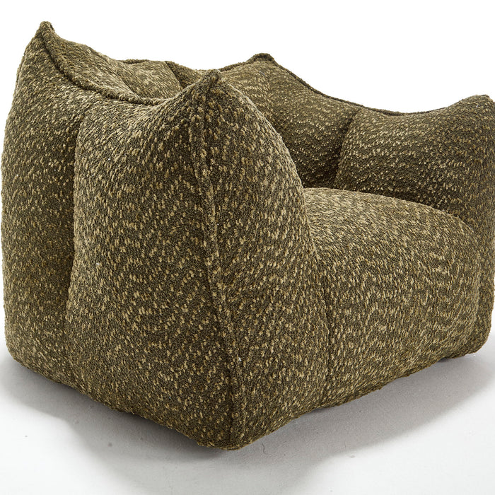 Comfortable Chenille Sofa Chairs With Highly Resilient Foam For Living Rooms And Bedrooms