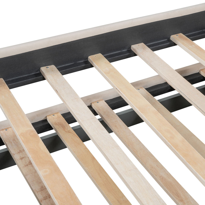 Upholstered Daybed With Trundle And Drawers