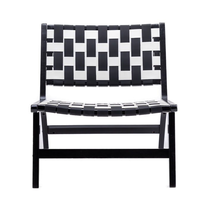 Coolmore - Modern Accent Chair - Black / White