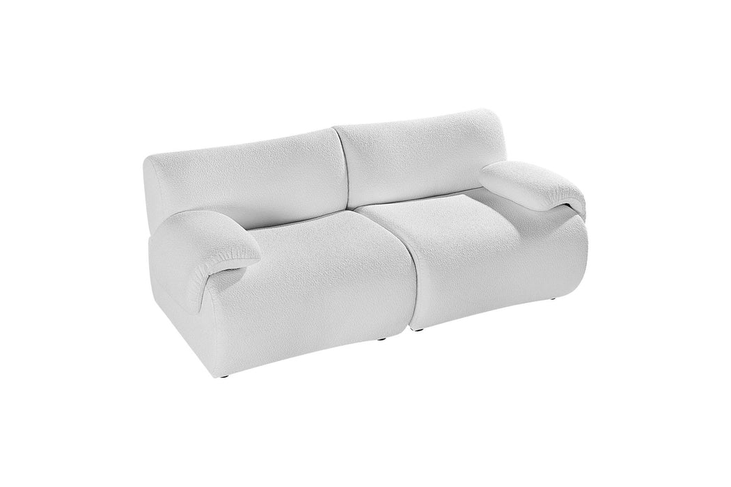 Waterproof Lambswool Sectional Sofa Cushion Couch Comfy With Ottom For Living Room, Solid Wood Frame, Removeable Arm With Magnetic - Iron For Each Seat, Free Combine 1 Seat 2 Seater 3 Seater Sectional