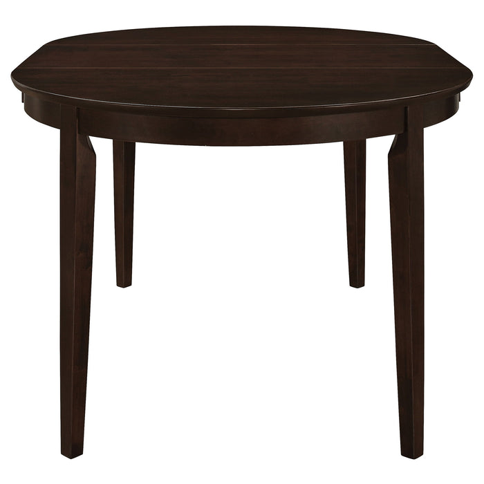 Gianna - 5 Piece Dining Set With Oval Table And Side Chairs - Cappuccino