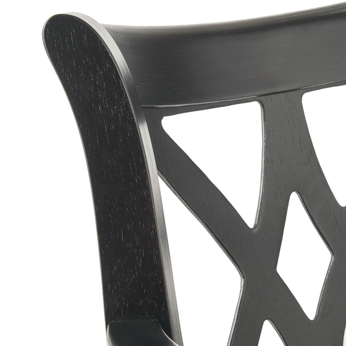 Elegant Leather Swivel Bar Stool With Arms - Espresso