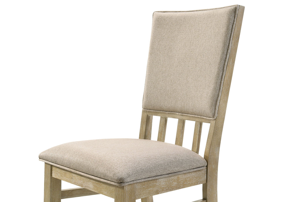 Brutus - Wide Dining Chair (Set of 2) - Reclaimed Wheat