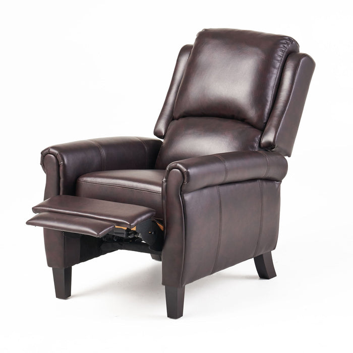 Memphis - Standard Recliner Club Chair - Burgundy