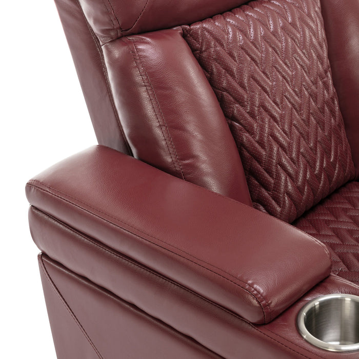 270 Degree Swivel Power Recliner With Tray Table, Phone Holder, Cup Holder, USB Port