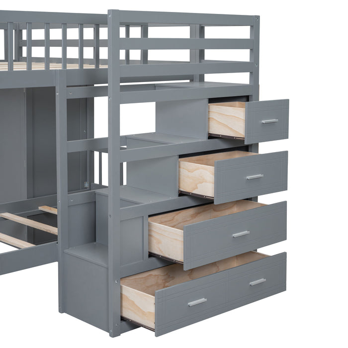 Bunk Bed With Wardrobe, Drawers