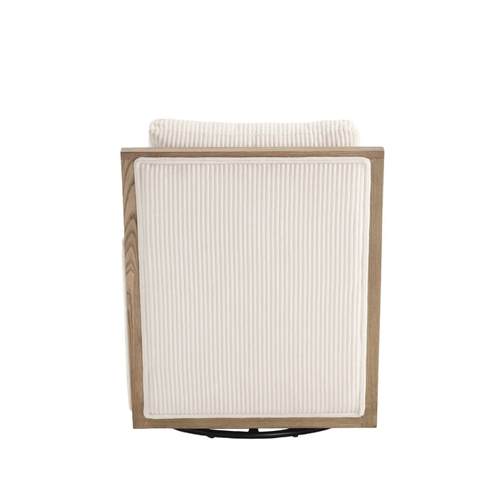 Comfy Accent Barrel Chair, 360 Degree Swivel