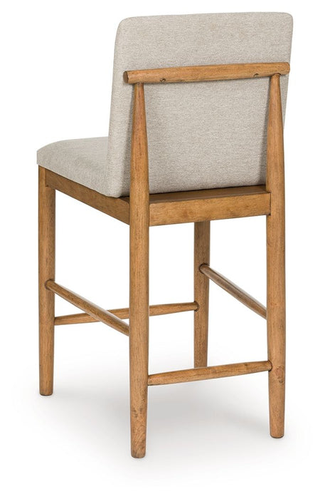 Isanti - Upholstered Barstool (Set of 2) - Light Brown