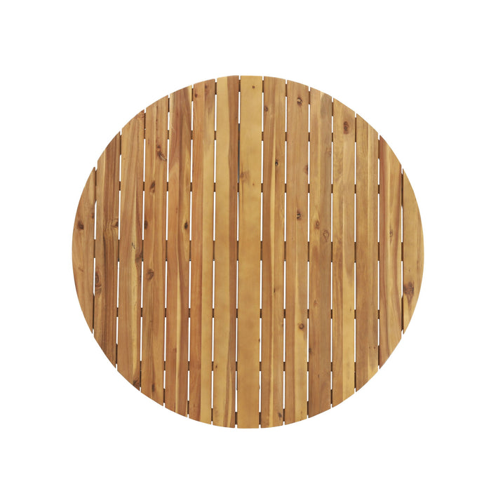 Outdoor Dining Table - Teak / Black