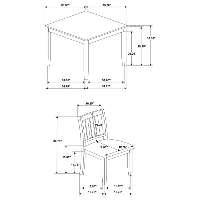 Rowland - 5 Piece Dining Set