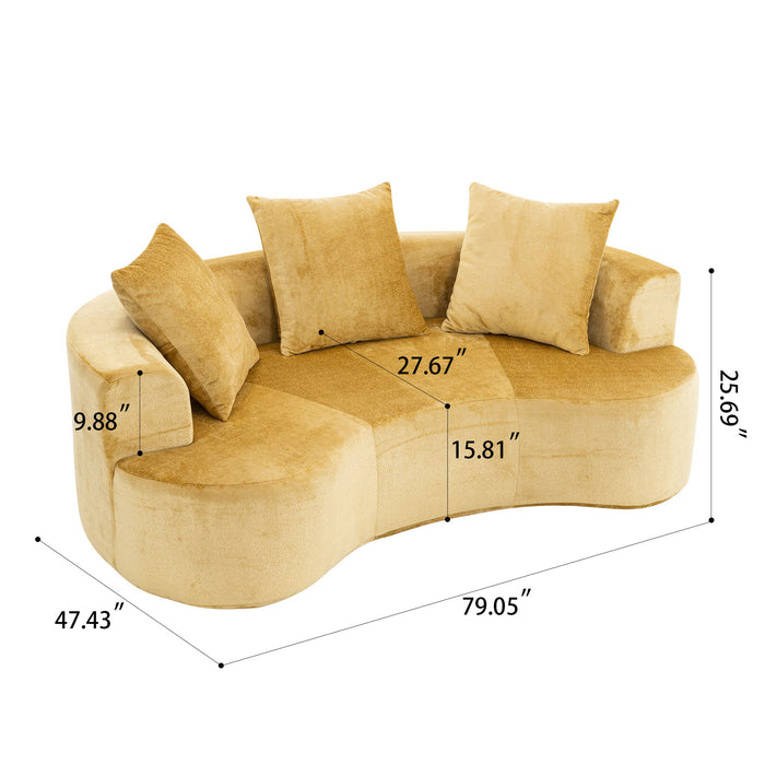 Cloud Modular Sectional Sofa With Chaise, With Deep Seat