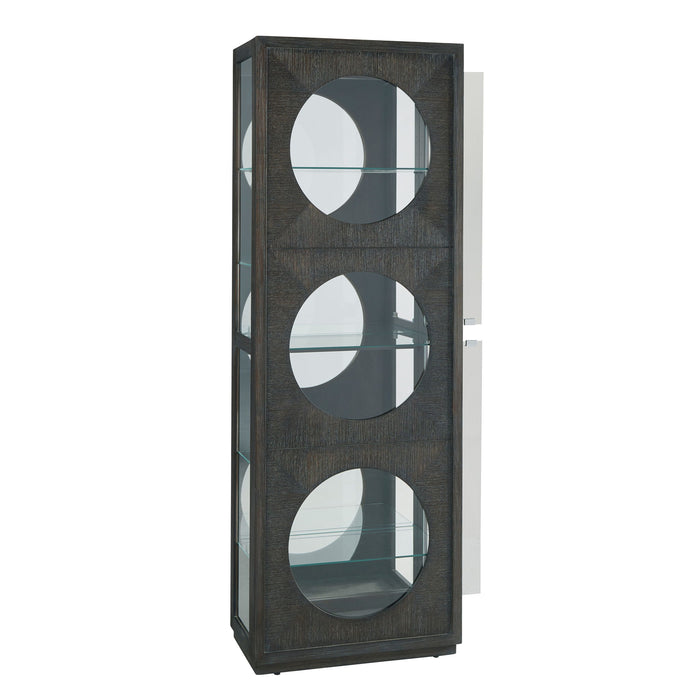 Pulaski Accents - Side Entry Curio Cabinet - Dark Wood