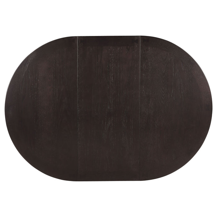 Illkirch - Oval Extension Leaf Dining Table With Expandable Surface - Espresso