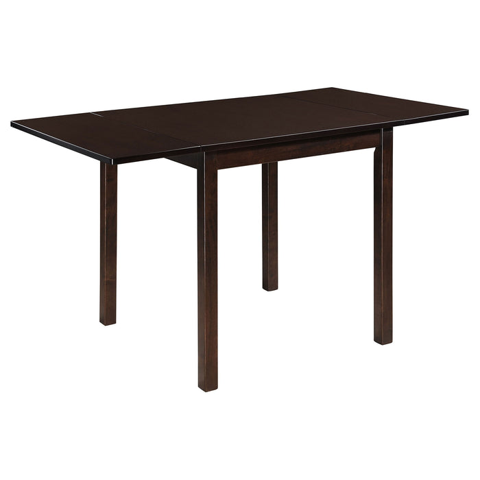 Vanetta - 3 Piece Dining Set With Drop Leaf Table And Chairs - Cappuccino