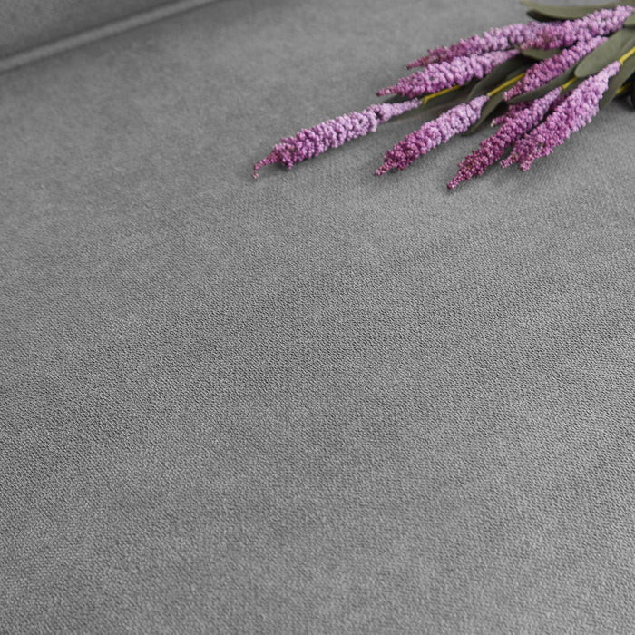 Modern Snowfleece Fabric 3 Seater Sofa With Cup Holder