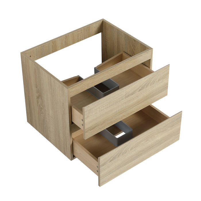 Wall Mounted Bathroom Vanity Cabinet, Soft Close Drawers (Vanity Only)