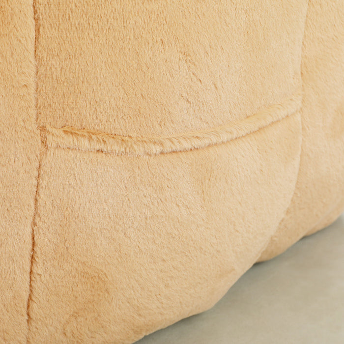 Beanbag Chair, Beanbag Sofa Chair With Armrests Stuffed High Density Foam