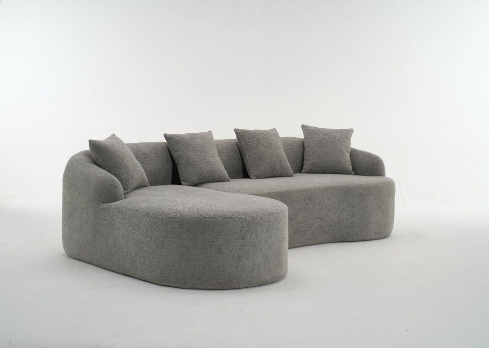 Combined Sofa With 4 Pillows