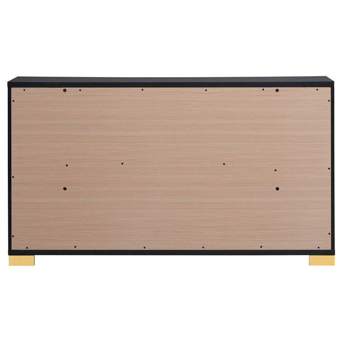 Marceline 6-drawer Dresser Black