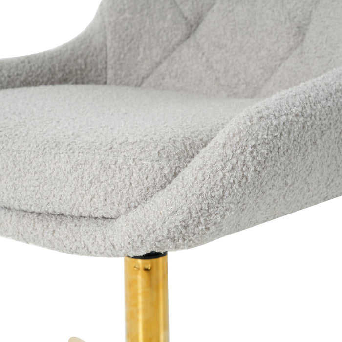 Modern Teddy Velvet Fabric Chair With Gold Plated 5 Claw Legs