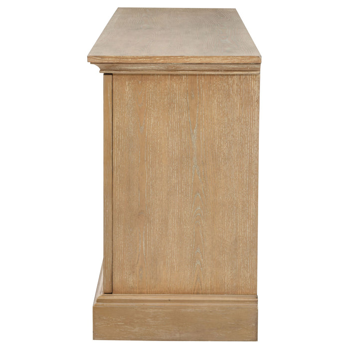 Brockway 4-door Dining Sideboard Buffet Cabinet Barley Brown