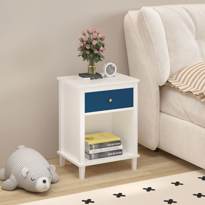 Nightstand With 1 Drawer 1 Shelf