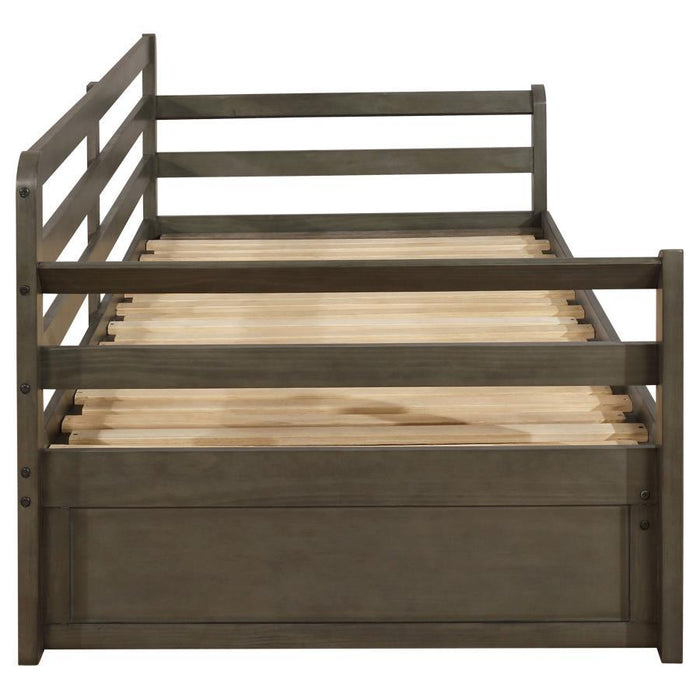 Sorrento - 2-Drawer Twin Long Daybed With Extension Trundle - Gray
