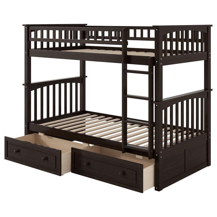 Bunk Bed With Drawers, Convertible Design