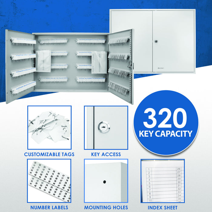 Adjustable Key Cabinet With Lock