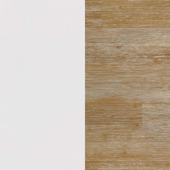 Hollis - 2 Door Wood TV Stand With Drawer - Brown And White