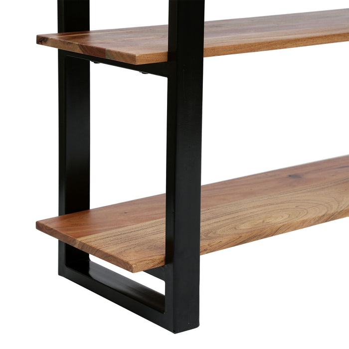 Industrial Media Console Table - Natural